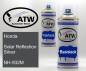 Preview: Honda, Solar Reflection Silver, NH-932M: 400ml Sprühdose + 400ml Klarlack - Set, von ATW Autoteile West.